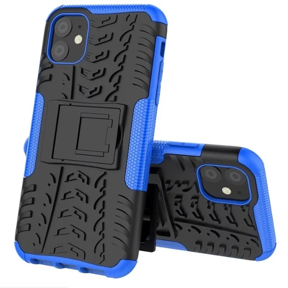 Armour iPhone 12 Pro. Anti-Skid, Anti-Shock Case. Color Black & Blue